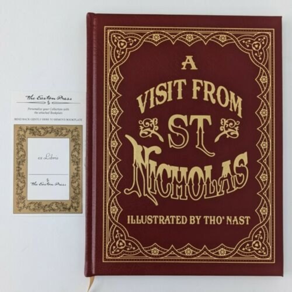 A Visit From St. Nicholas Collector's Edition Leather Easton Press Gilt